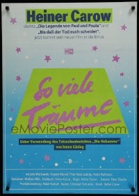 7t652 SO VIELE TRAUME East German 23x32 1986 'So Many Dreams', completely different artwork!