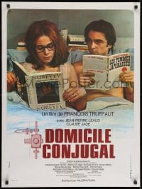 7t153 BED & BOARD French 24x32 1970 Francois Truffaut's Domicile conjugal, Jean-Pierre Leaud