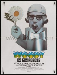 7t179 SLEEPER French 24x32 1974 wacky robot Woody Allen by Bourduge!