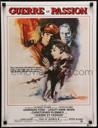 7t212 HANOVER STREET French 16x21 1979 art of Harrison Ford & Lesley-Anne Down in World War II!