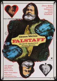 7t031 CHIMES AT MIDNIGHT German 1968 Campanadas a Medianoche, Welles as Shakespeare's Falstaff!