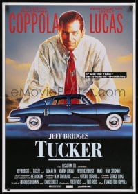 7t042 TUCKER: THE MAN & HIS DREAM German 1989 Francis Ford Coppola, different art of Jeff Bridges!
