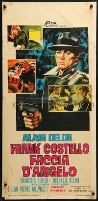 7t827 LE SAMOURAI Italian locandina 1968 Jean-Pierre Melville film noir classic, Alain Delon, Symeoni art!