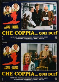 7t885 CHE COPPIA QUEI DUE group of 8 Italian 18x26 pbustas 1971 Curtis & Moore + woman silhouette!