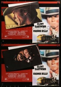 7t884 BRONCO BILLY group of 8 Italian 18x26 pbustas 1980 director/star Clint Eastwood, Locke!