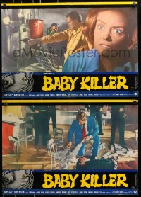 7t903 IT'S ALIVE group of 6 Italian 18x26 pbustas 1975 Larry Cohen directed horror, cool title!
