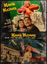 7t905 KING KONG group of 6 Italian 18x26 pbustas R1966 wacky images taken from the movie Konga!