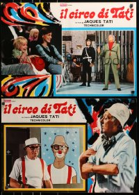 7t891 PARADE group of 8 Italian 18x26 pbustas 1974 Tati, completely different art and images!