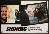 7t994 SHINING Italian 18x26 pbusta 1980 King & Stanley Kubrick, Nicholson, different!
