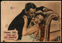 7t863 HARRIET CRAIG Italian 13x19 pbusta 1951 Joan Crawford & Wendell Corey, what was her lie!