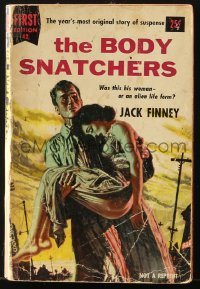 7w268 BODY SNATCHERS paperback book 1955 Jack Finney book that was made into movies!