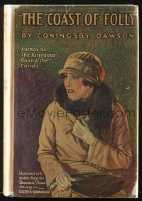 7w034 COAST OF FOLLY Grosset & Dunlap movie edition hardcover book 1925 with Gloria Swanson!