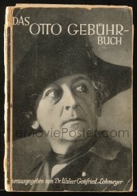 7w213 DAS OTTO GEBUHR-BUCH signed German softcover book 1927 by the actor, Otto Gebuhr!