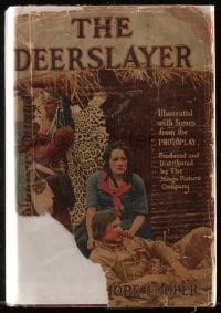 7w037 DEERSLAYER Grosset & Dunlap movie edition hardcover book 1920 Native American Bela Lugosi!