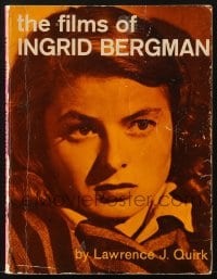 7w219 FILMS OF INGRID BERGMAN softcover book 1970 illustrated biography of the famous actress!