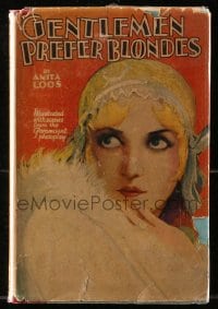 7w041 GENTLEMEN PREFER BLONDES Grosset & Dunlap movie edition hardcover book 1928 Ruth Taylor, Loos