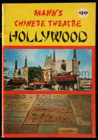 7w223 GRAUMAN'S CHINESE THEATRE softcover book 1973 when it was called Mann's Chinese Theatre!