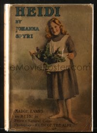 7w044 HEIDI Grosset & Dunlap movie edition hardcover book 1920 Madge Evans, Johanna Spyri!