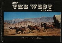 7w160 HOW THE WEST WAS WON Cinerama art editions Swiss hardcover book 1960s the real West!