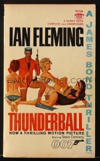 7w302 THUNDERBALL 26th printing paperback book 1966 the James Bond novel by Ian Fleming!