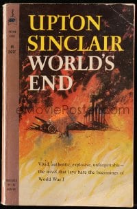 7w308 WORLD'S END Pocket Book edition paperback book 1960 Upton Sinclair's World War I novel!