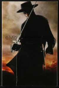 7w841 LEGEND OF ZORRO die-cut presskit 2005 Antonio Banderas is Zorro, sexy Catherine Zeta-Jones!