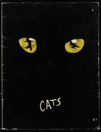 7w479 CATS stage play souvenir program book 1981 Andrew Lloyd Webber's famous show!