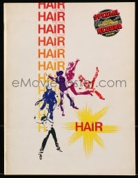 7w527 HAIR souvenir program book 1979 Milos Forman, Treat Williams, musical!