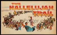 7w528 HALLELUJAH TRAIL Cinerama souvenir program book 1965 John Sturges, McGinnis cover art!