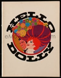 7w535 HELLO DOLLY 52pg souvenir program book 1970 Barbra Streisand & Walter Matthau, Amsel cover art!