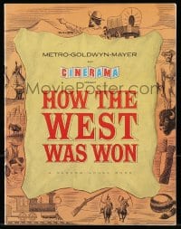7w539 HOW THE WEST WAS WON Cinerama English souvenir program book 1964 John Ford, all-star cast!