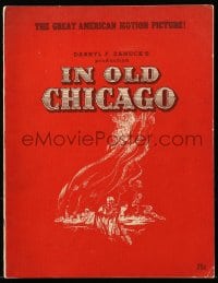 7w546 IN OLD CHICAGO souvenir program book 1938 Tyrone Power, Alice Faye, Don Ameche, Alice Brady!
