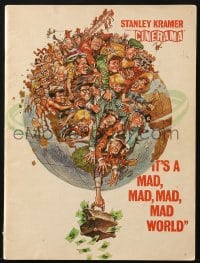7w551 IT'S A MAD, MAD, MAD, MAD WORLD Cinerama souvenir program book 1964 cool art by Jack Davis!