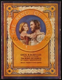 7w558 KING OF KINGS souvenir program book 1927 Cecil B. DeMille epic, art of Mark & blind girl!
