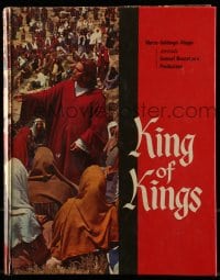 7w559 KING OF KINGS hardcover souvenir program book 1961 Nicholas Ray, Jeffrey Hunter as Jesus!
