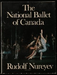7w594 NATIONAL BALLET OF CANADA stage show souvenir program book 1972 Rudolf Nureyev dancing!