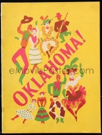 7w598 OKLAHOMA stage play souvenir program book 1940s Rodgers & Hammerstein musical!