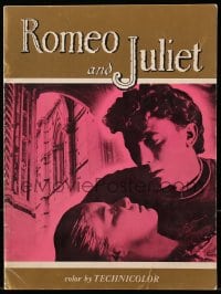 7w630 ROMEO & JULIET souvenir program book 1955 Laurence Harvey, Susan Shentall, Shakespeare