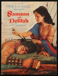 7w635 SAMSON & DELILAH souvenir program book 1949 Hedy Lamarr & Victor Mature, Cecil B. DeMille