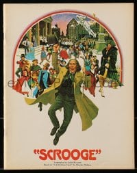 7w636 SCROOGE souvenir program book 1971 Albert Finney as Ebenezer Scrooge, Charles Dickens