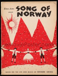 7w649 SONG OF NORWAY stage play souvenir program book 1944 Broadway musical, Edvard Grieg!