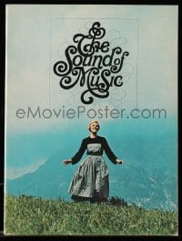 7w652 SOUND OF MUSIC 34pg souvenir program book 1965 Julie Andrews, Robert Wise musical classic!