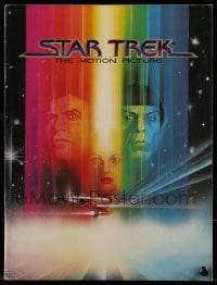 7w662 STAR TREK souvenir program book 1979 art of William Shatner & Leonard Nimoy by Bob Peak!