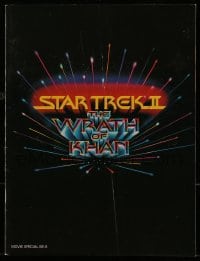 7w663 STAR TREK II souvenir program book 1982 The Wrath of Khan, Leonard Nimoy, William Shatner