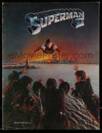7w671 SUPERMAN II souvenir program book 1981 Christopher Reeve, Terence Stamp, Gene Hackman,Kidder