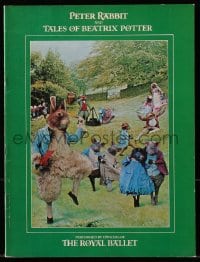 7w673 TALES OF BEATRIX POTTER souvenir program book 1971 Peter Rabbit & other fantasy animals!