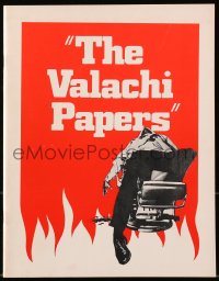 7w689 VALACHI PAPERS souvenir program book 1972 Terence Young, Charles Bronson in the mob!