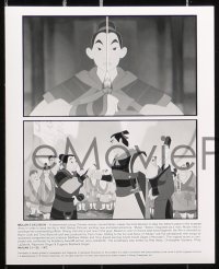 7w878 MULAN presskit w/ 9 stills 1998 Walt Disney Ancient China cartoon with brave female hero!