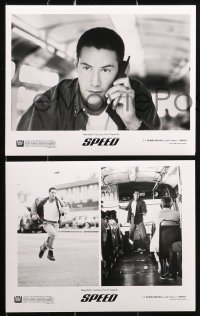 7w955 SPEED presskit w/ 10 stills 1994 Keanu Reeves, Dennis Hopper, Sandra Bullock, Jeff Daniels!