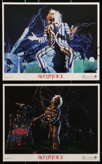 7x020 BEETLEJUICE 8 8x10 mini LCs 1988 Michael Keaton, Alec Baldwin & Geena Davis, Tim Burton!
